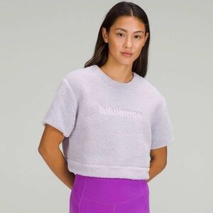 lululemon Light Purple Fleece Crop Top